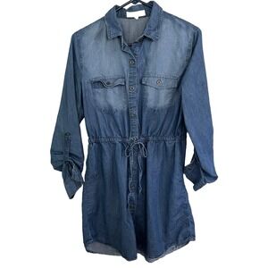Love Tree Women's  Denim Tunic Hipster Y2K Vibes Dress Size M